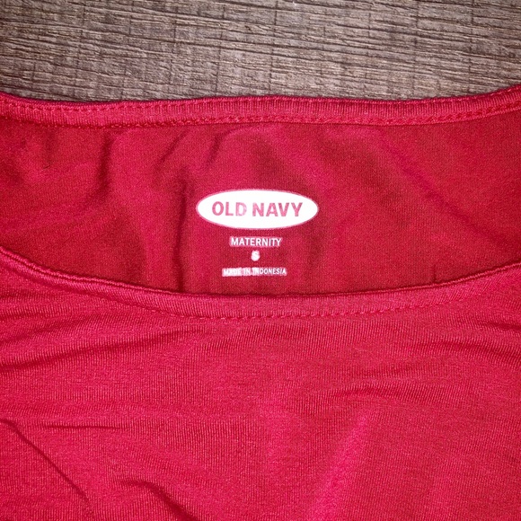 Old Navy pleated front Jersey Maternity Dress - Picture 3 of 5
